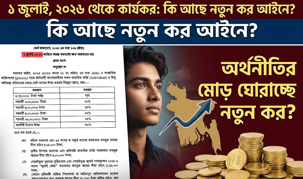 ২০২৬-২৭ করবর্ষে আয়কর হারে বড় পরিবর্তন
