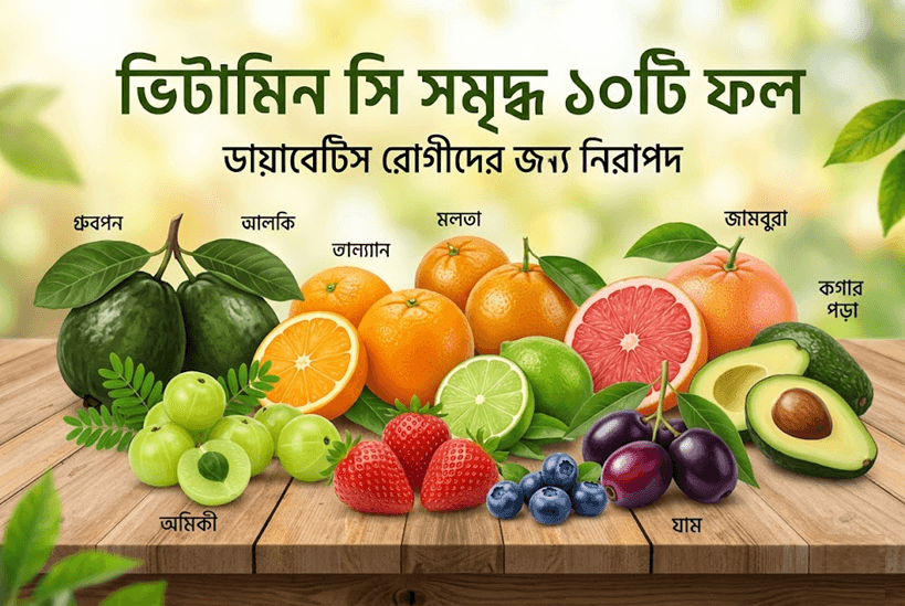 ডায়াবেটিস রোগীদের জন্য উপকারী ভিটামিন সি সমৃদ্ধ ১০টি নিরাপদ ফল