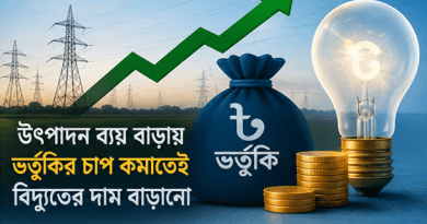 গ্রাহক পর্যায়ে বিদ্যুতের দাম বাড়ছে