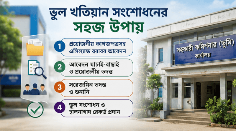 ভূমি রেকর্ড ও খতিয়ান সংশোধনের নিয়মাবলী