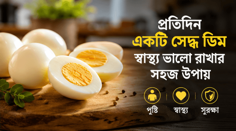 সকালে সেদ্ধ ডিম খাওয়ার উপকারিতা জেনে নিন