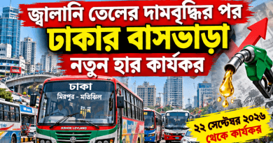 কোন রুটে কত, জানুন নতুন তালিকা
