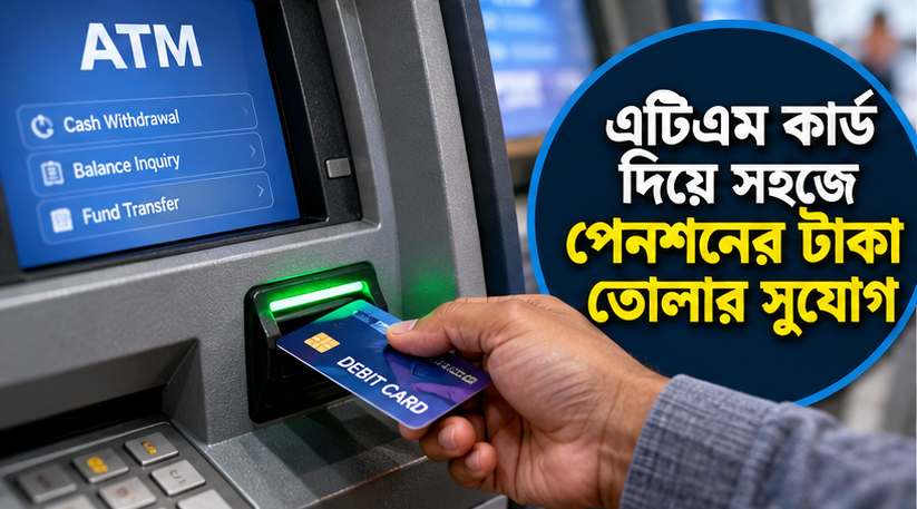 শয্যাশায়ী পেনশনভোগীর টাকা উত্তোলনে ভোগান্তি
