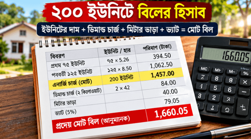 পল্লী বিদ্যুৎ বিল ২০২৬